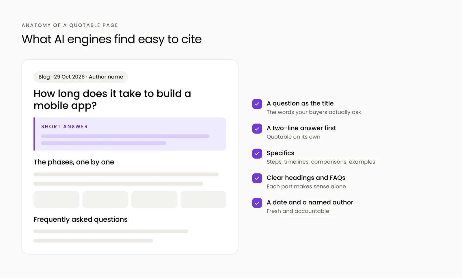 What a page that AI engines like to cite looks like