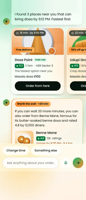 Eatato app: Places that make it on time