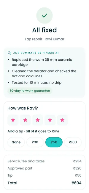 Findar app: All fixed