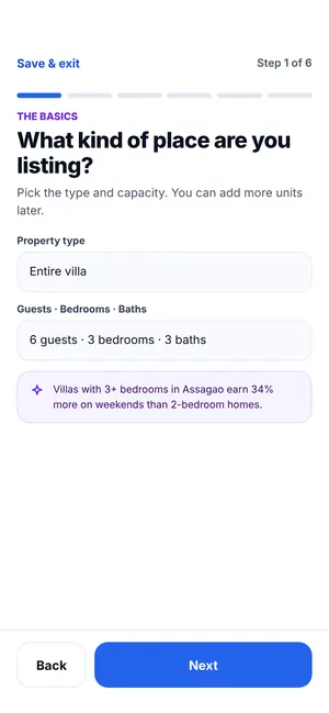 FindMy Stay app: List a property: the basics