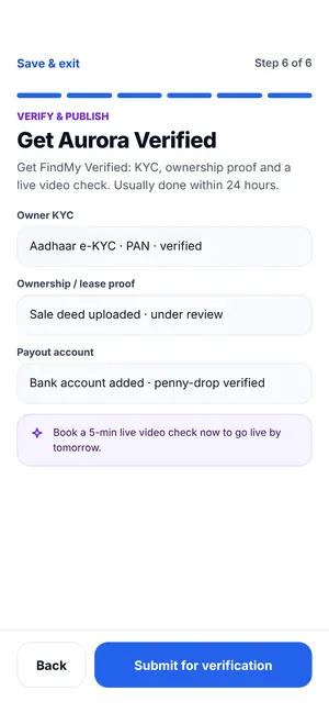 FindMy Stay app: Get verified