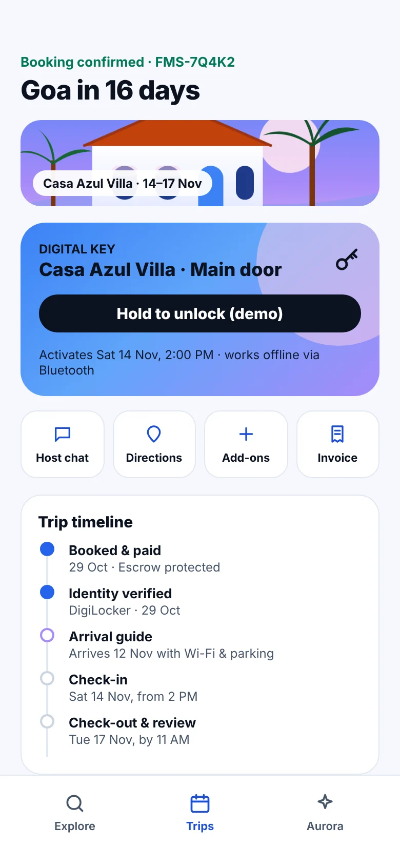 FindMy Stay digital key