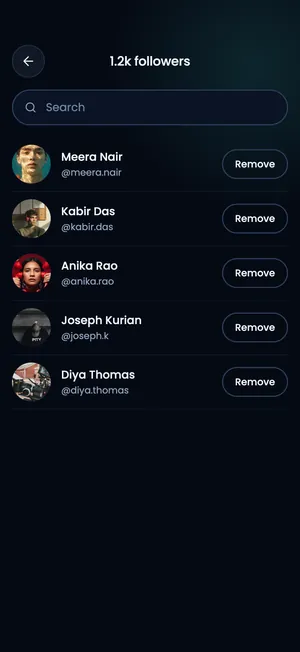 Pluto app: Followers