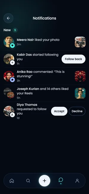 Pluto app: Notifications